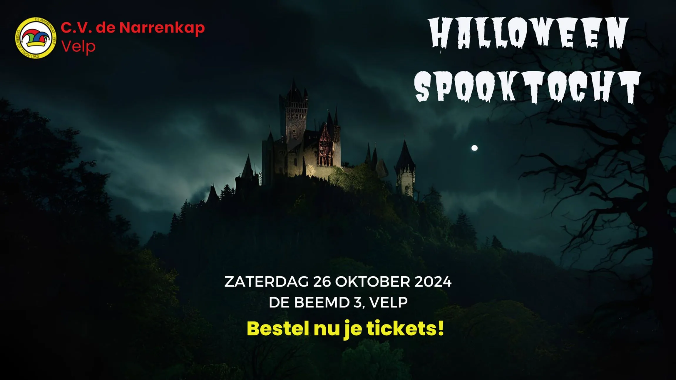 halloween spooktocht cv de narrenkap