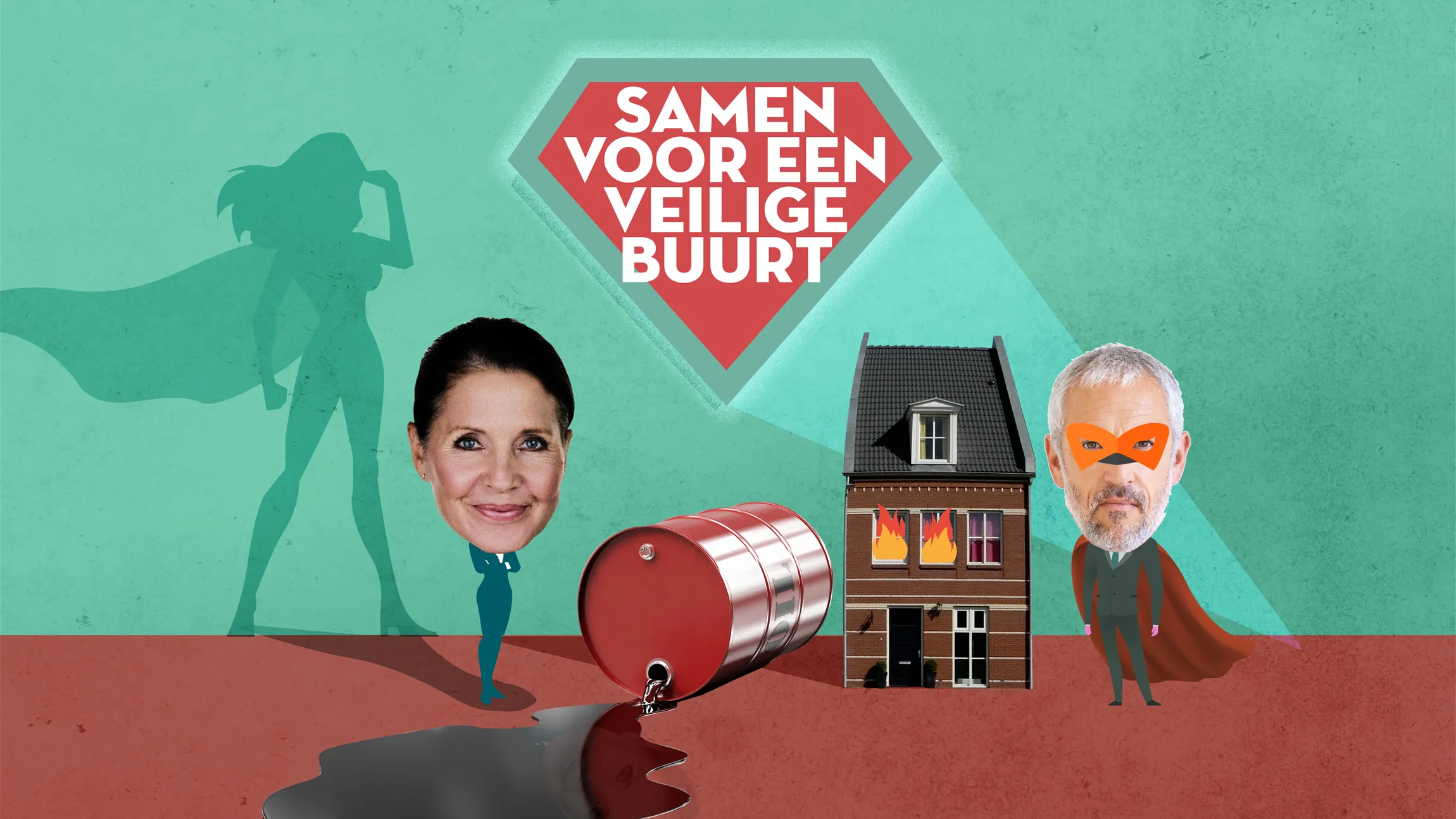 afbeelding samen voor een veilige buurt