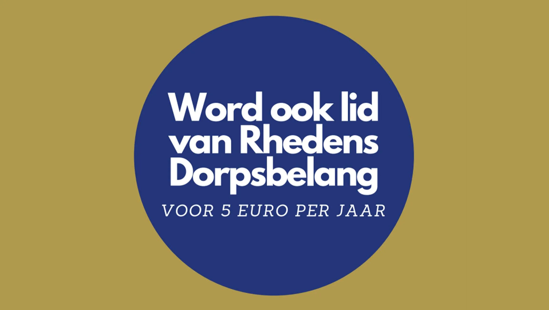 Posteractie en nieuwe folder Rhedens Dorpsbelang