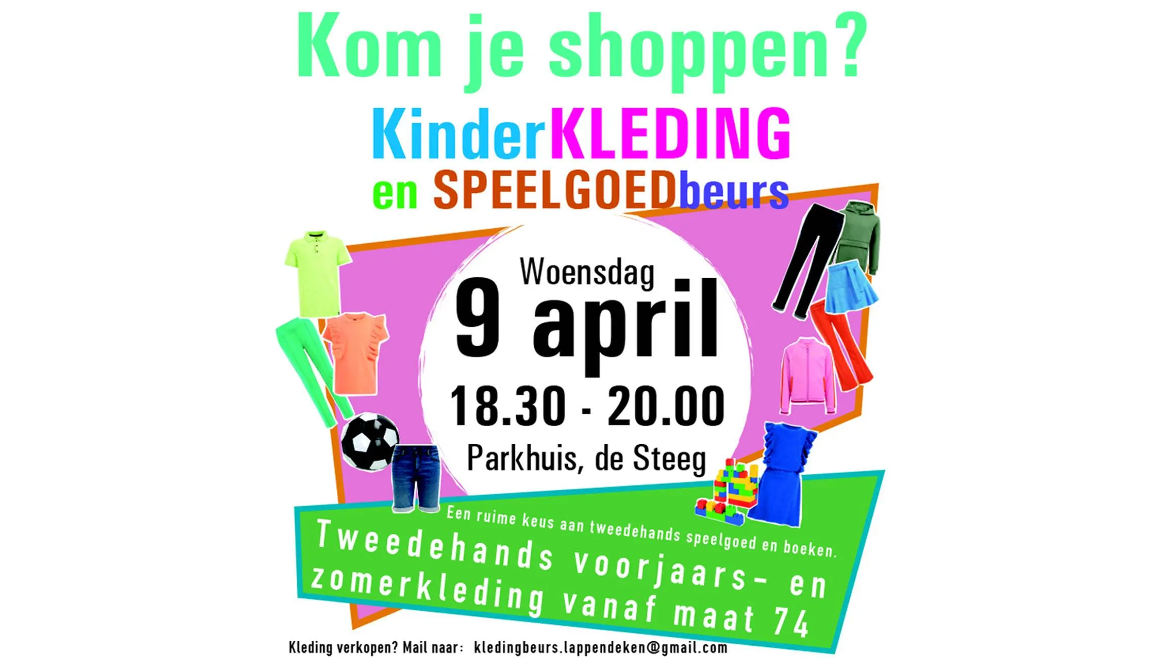 kinderkleding en speelgoedbeurs de steeg