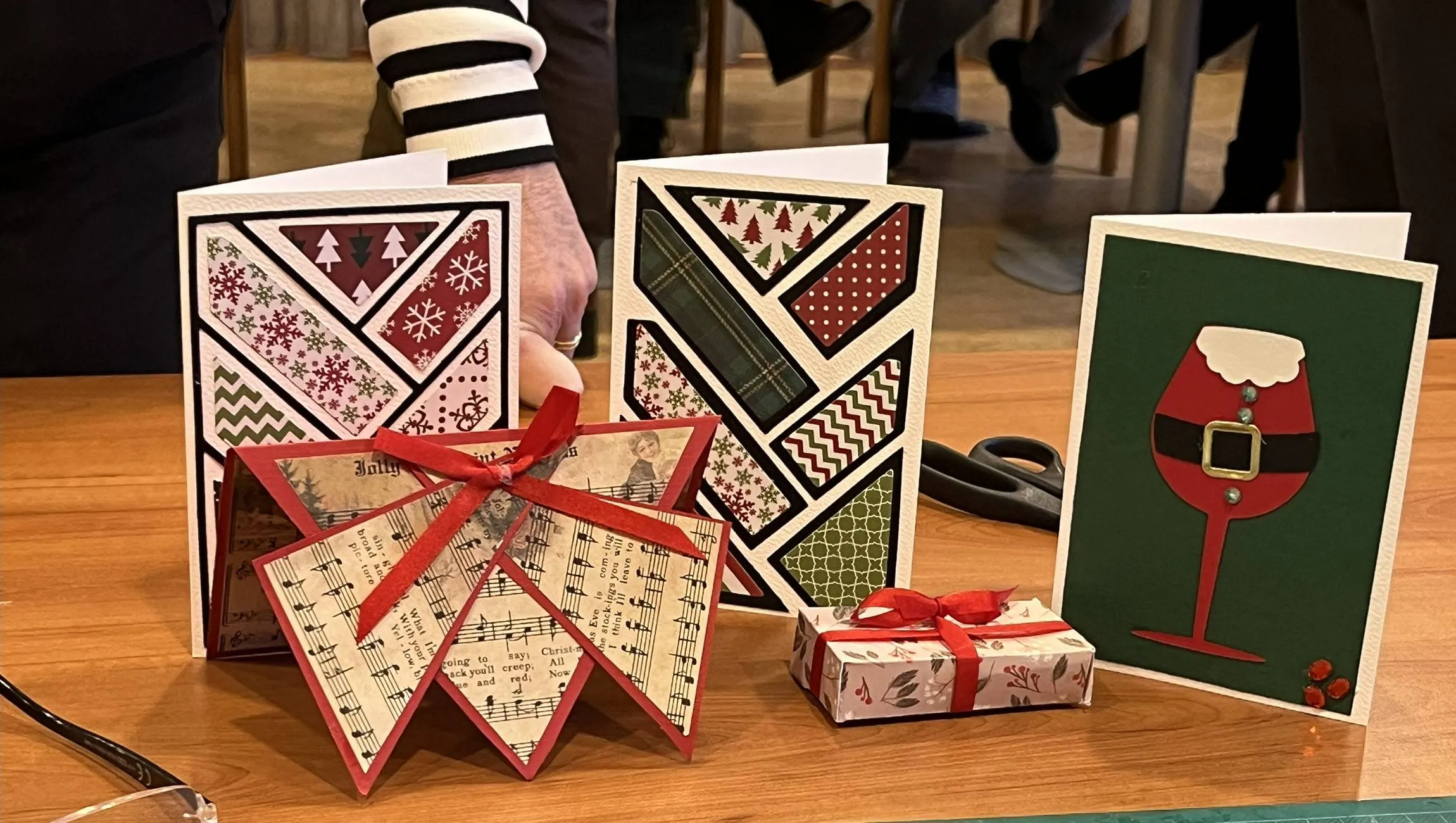 Kerstkaarten maken Jannie de Jong