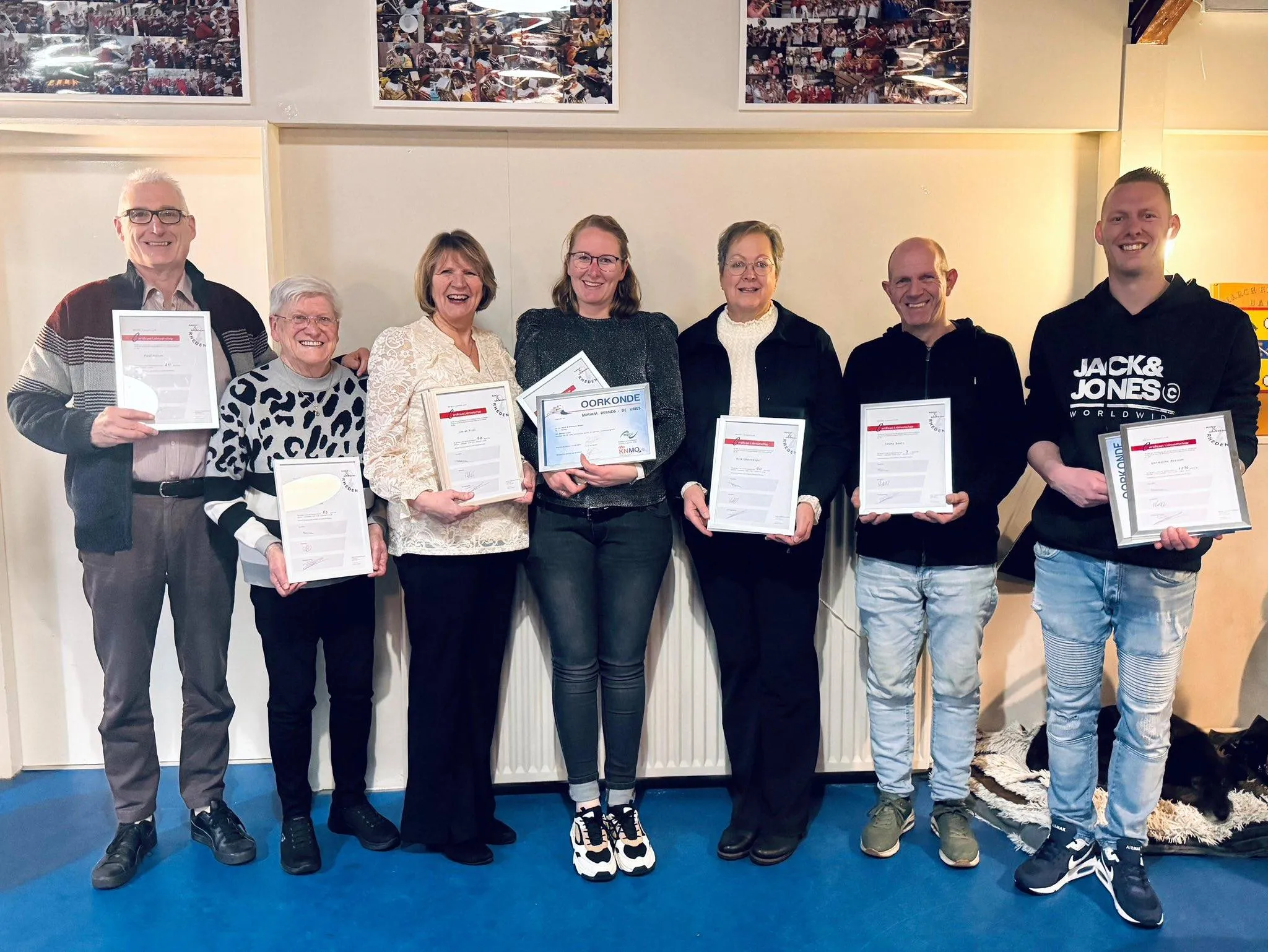 Jubilarissen March & Showband Rheden in het zonnetje gezet tijdens nieuwjaarsborrel 03-01-2026 (1)