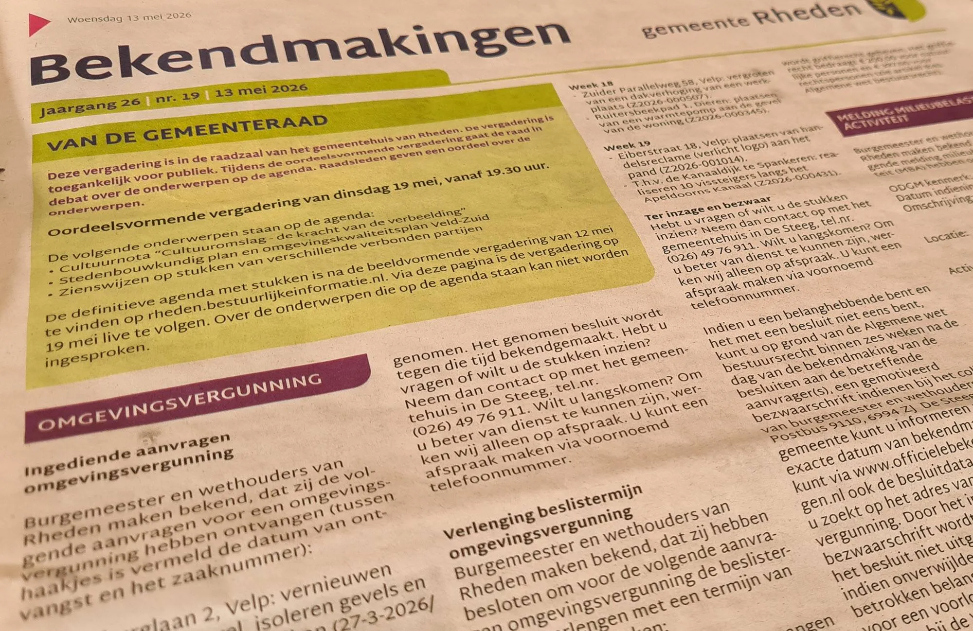 bekendmakingen RN