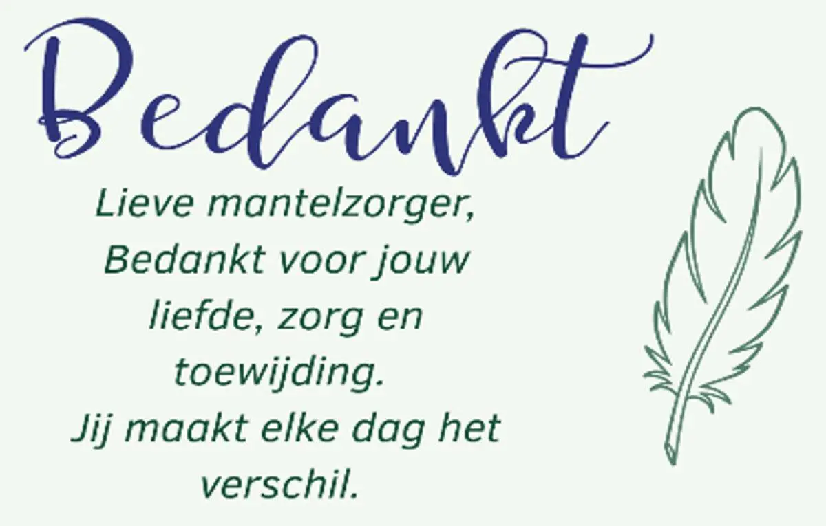 Mantelzorgpluim - MVT Rheden-Rozendaal