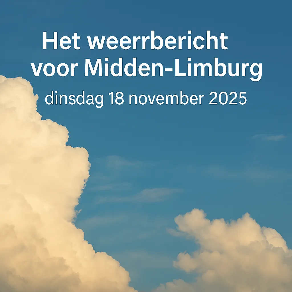 Weerbericht voor Midden-Limburg