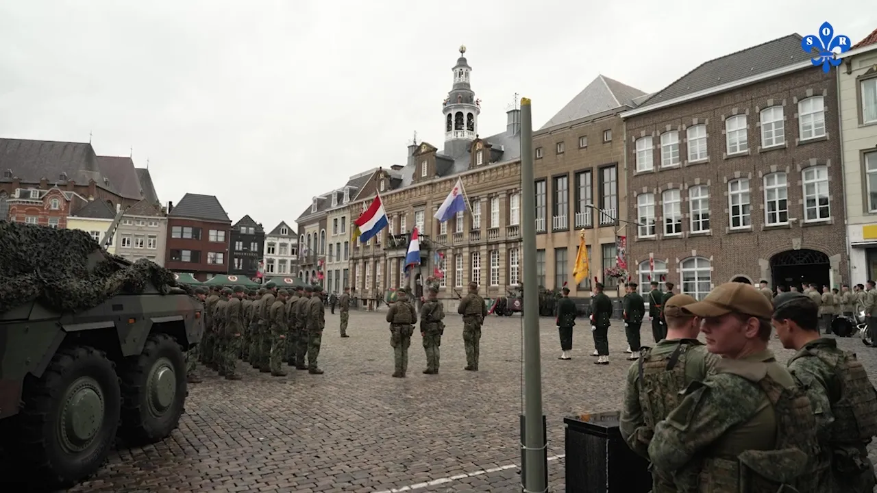 th weekjournaal regiment limburgse jagers beedigd 03 07 2024