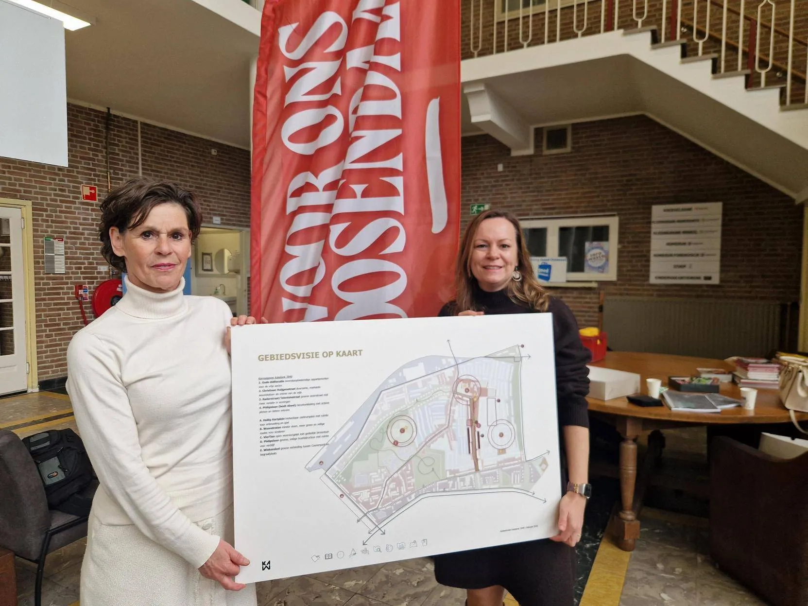 20260313 Tonny vd Ven Alwel en wethouder Evelien van der Star - Gebiedsvisie Kalsdonk