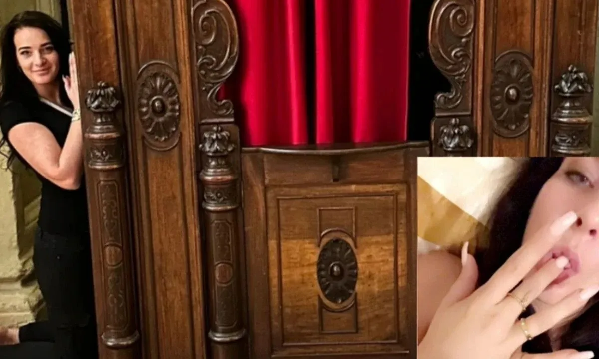 Nicolleke gaat alle grenzen over, toont haar gaten in de kerk