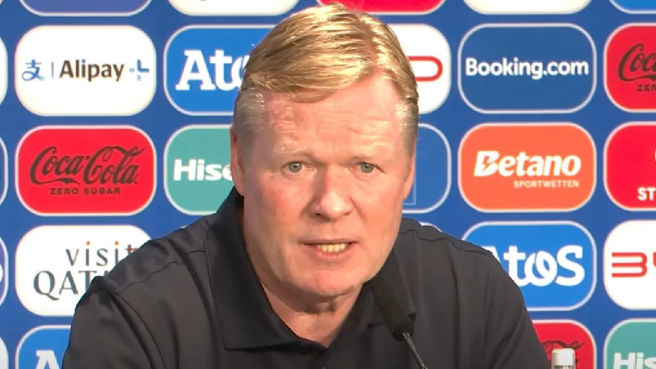 Ronald Koeman reageert op de vraag of hij aanblijft als bondscoach