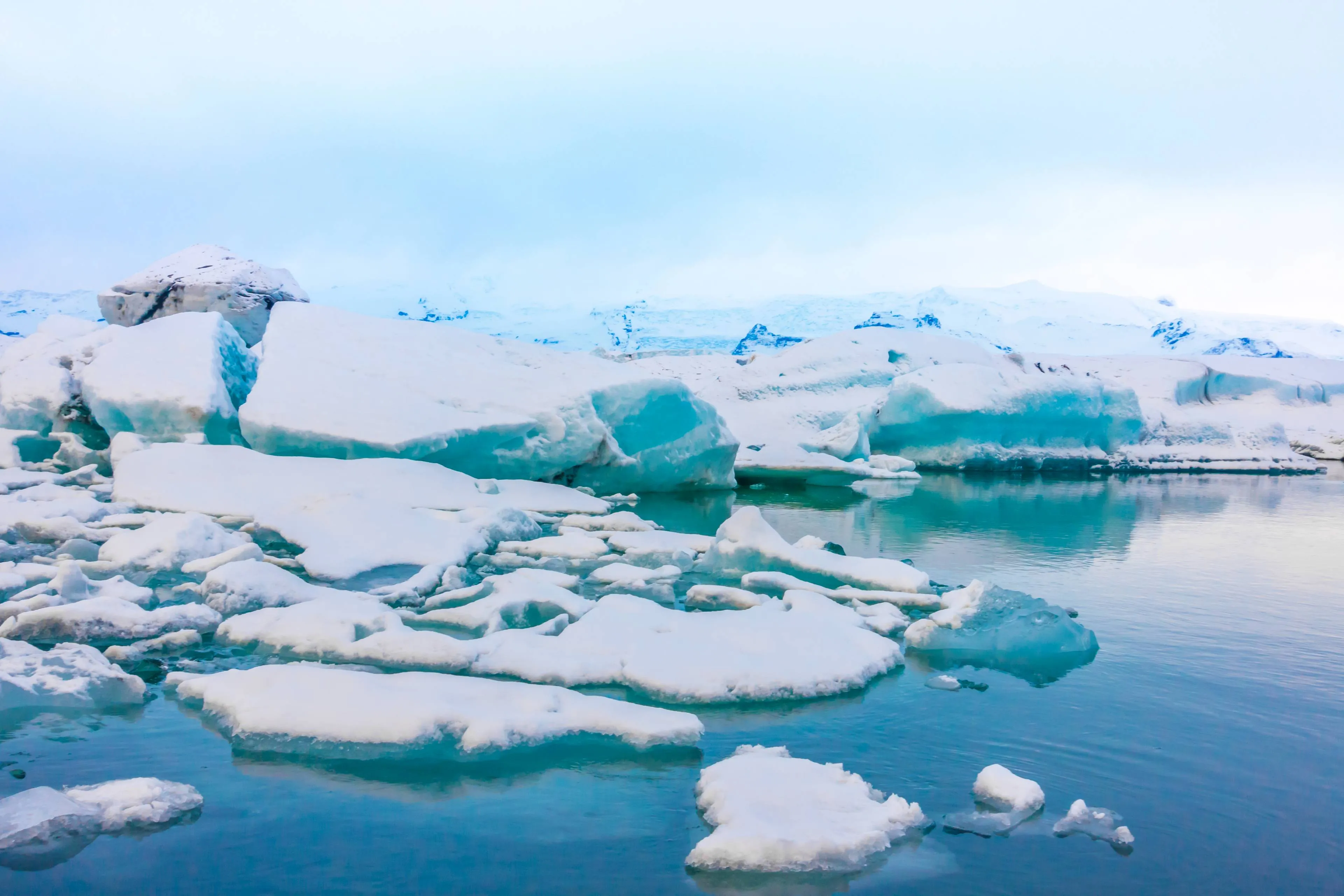 icebergs glacier lagoon iceland