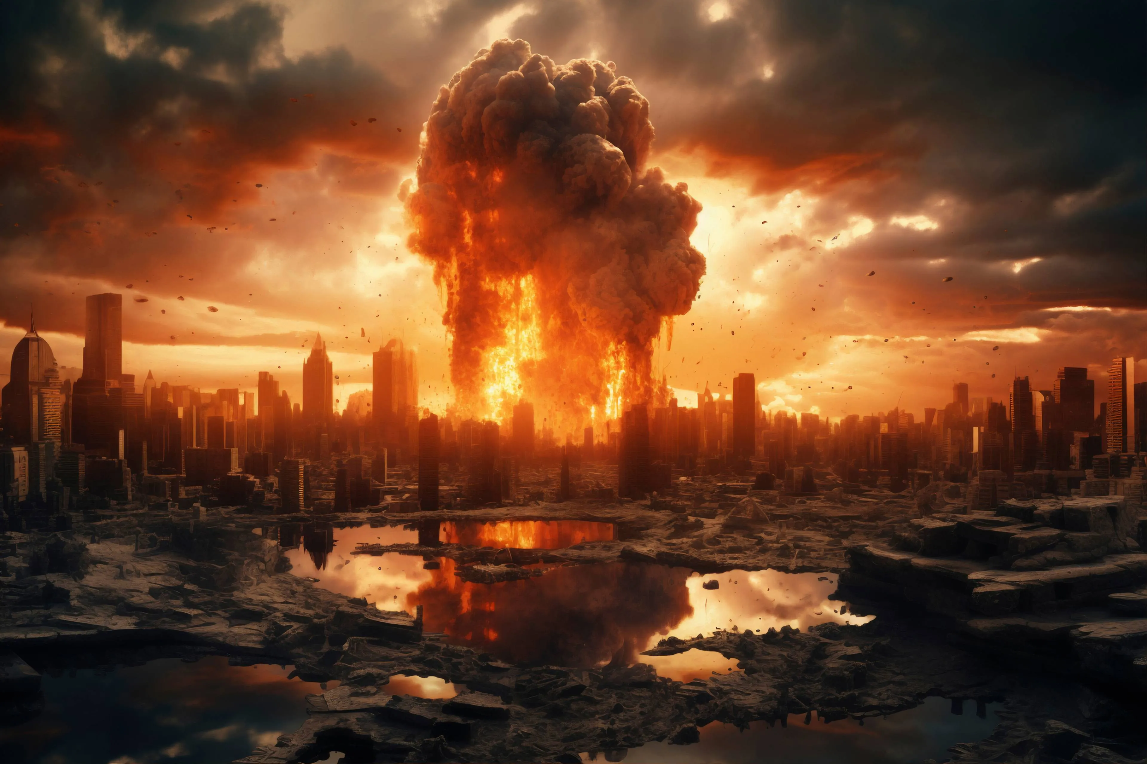 view nuclear bomb apocalyptic explosion