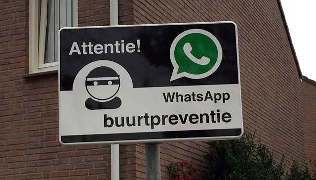 attentie whatsapp buurtpreventie