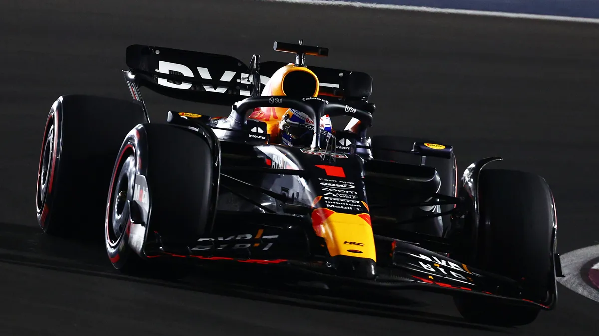 f1gp18 max verstappen tijdens de race in qatar