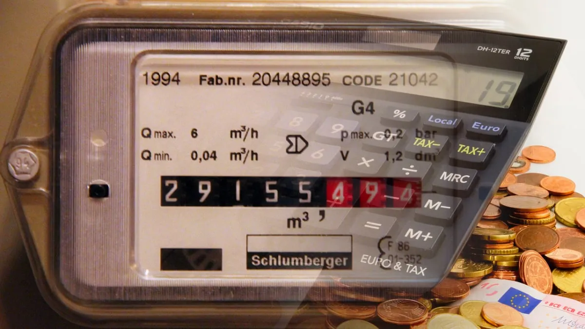 gasmeter calculator euro geld