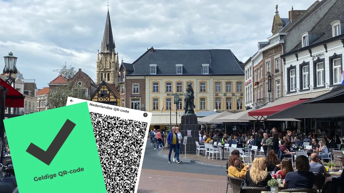 geldige qr code volle terrassen op sittardse markt