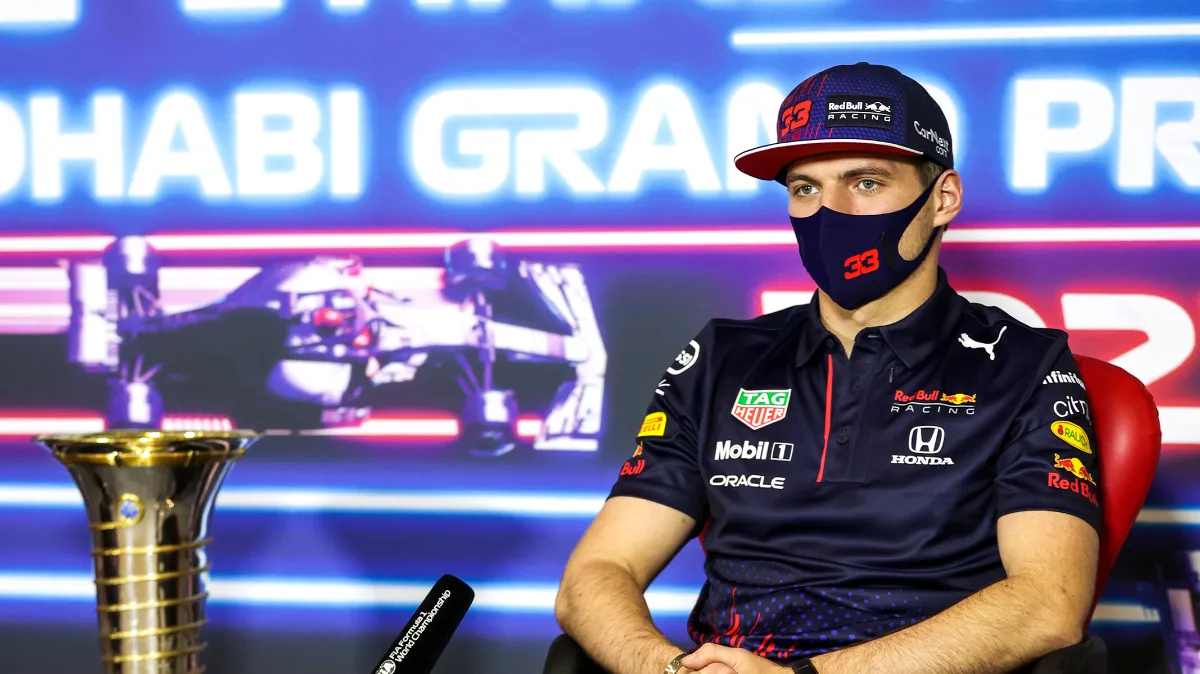 gp vae abu dhabi max verstappen personferentie