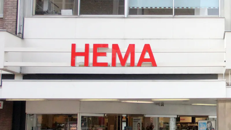 hema winkelnaam op pui