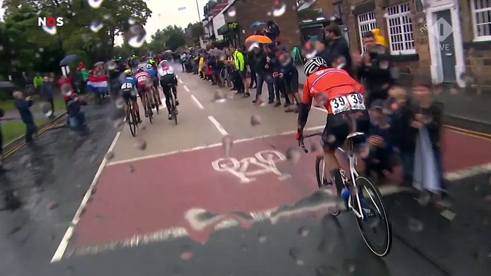 hongerklop bij mathieu van der poel tijdens wk wielrennen op de weg 2019
