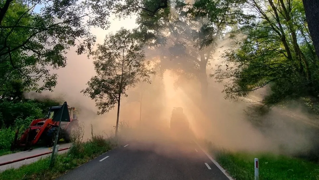 hooibrand op bergerweg 2