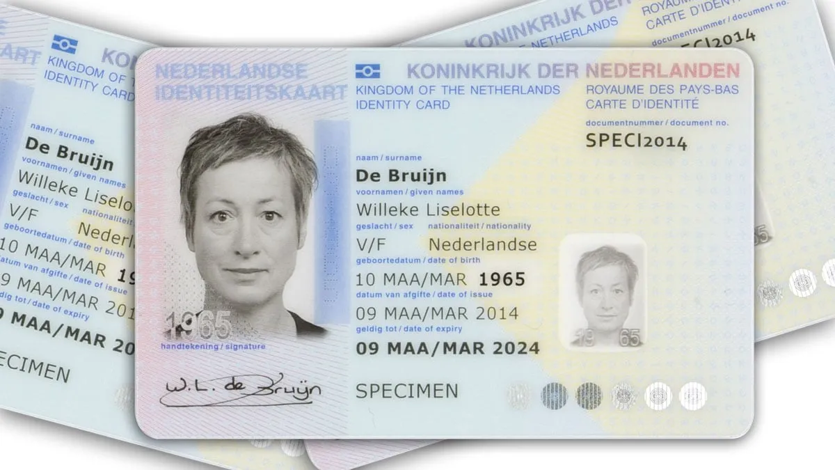 identiteitsbewijs specimen