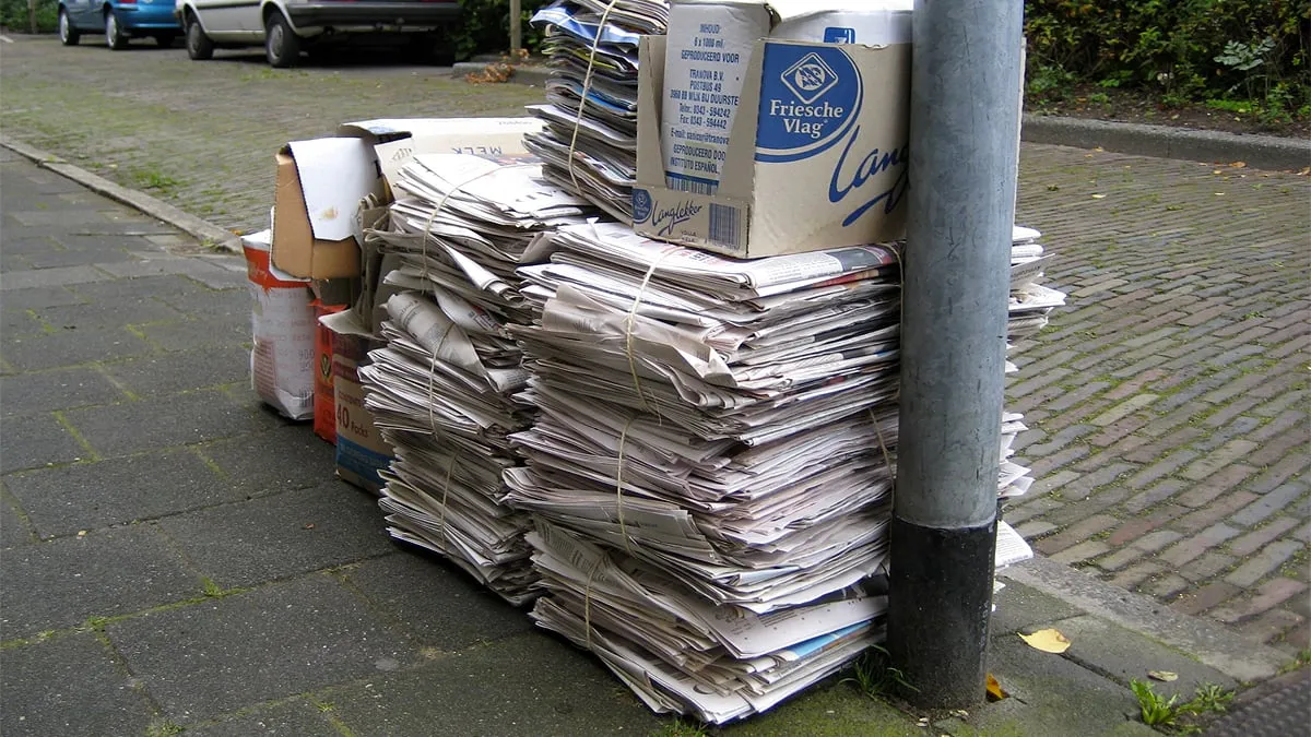 inzameling oud papier rwm