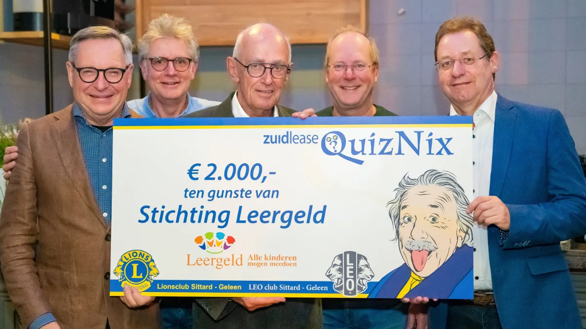 lions sittard geleen uitreiking cheque leergeld westelijke mijnstreek 3 nov 2022 social media