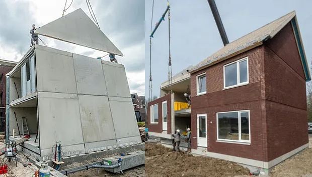 molenbeek motage prefab woningen