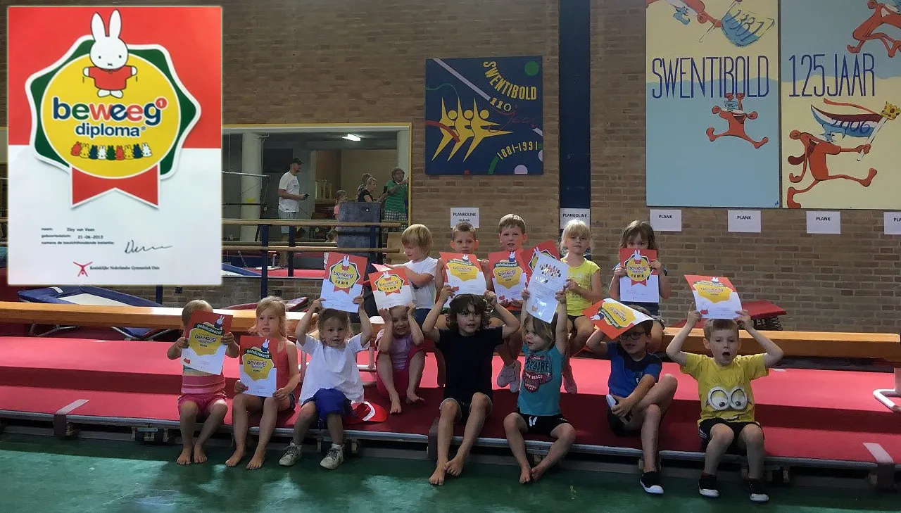 nijntje en swentibold 1 beweegdiploma