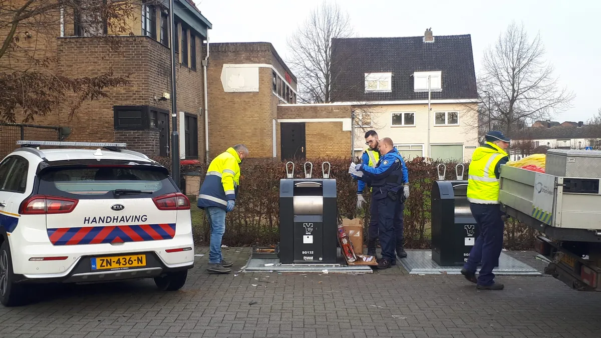 onderzoek van bijgeplaatst afval