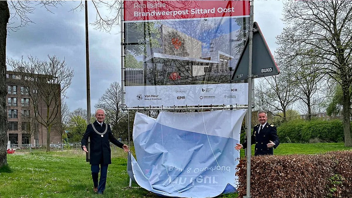 onthulling bouwbord brandweerpost sittard oost