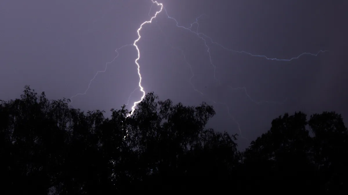 onweer blikseminslag