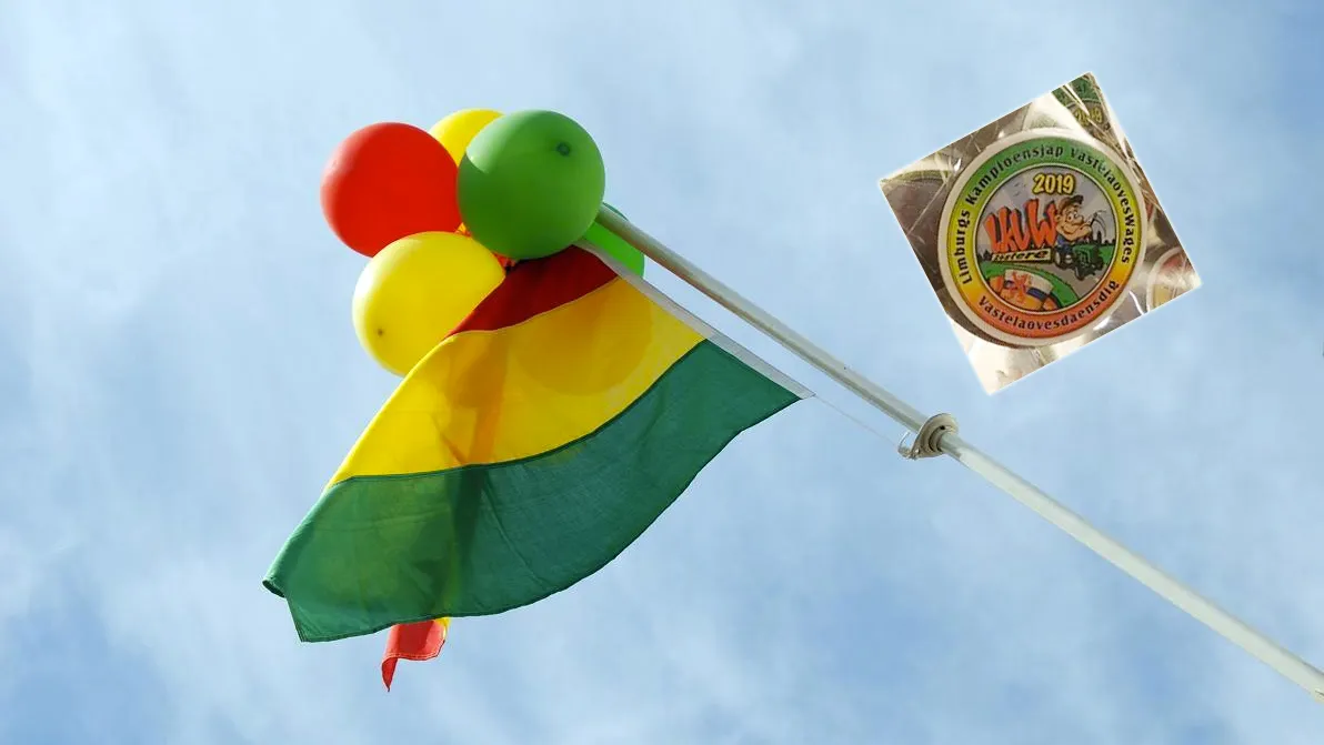 pin lkvw carnavalsdriekleur rood geel groen vlag