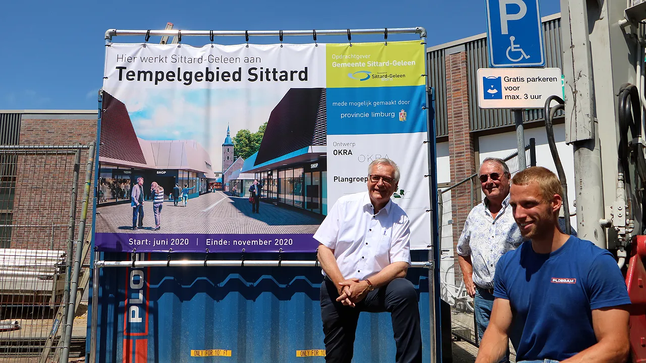 projectbord tempelplein onthuld