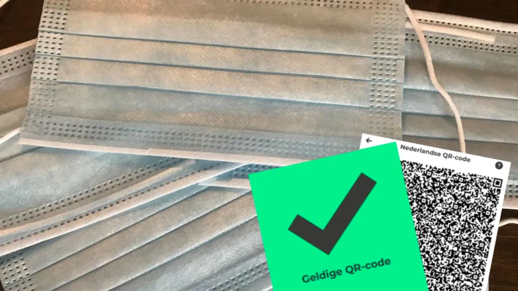 qr code en mondkapjes