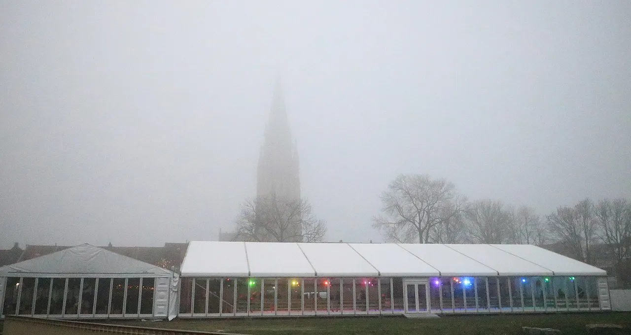 schaatsbaan ligne oudjaar 2019 mist