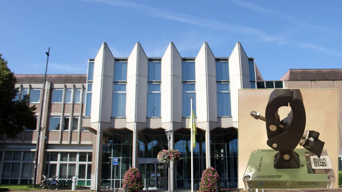 snuffelfietssensor gemeentehuis geleen ingang stadswinkel
