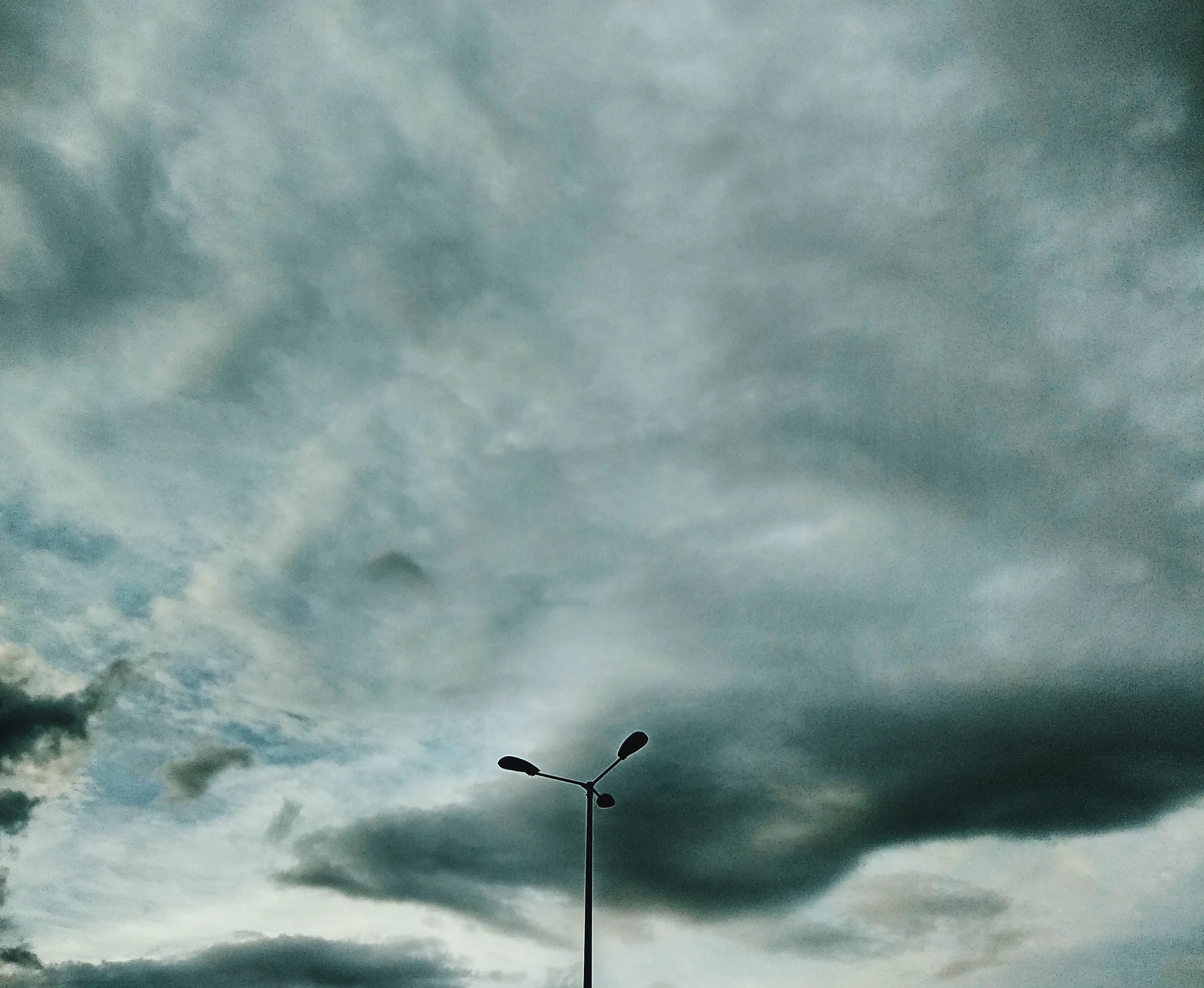 stormachtige lucht