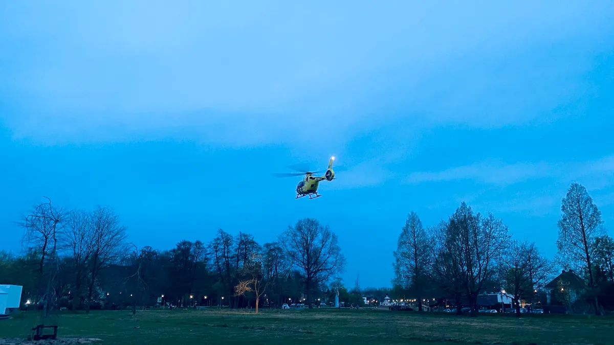 traumahelikopter park 12 april 2022