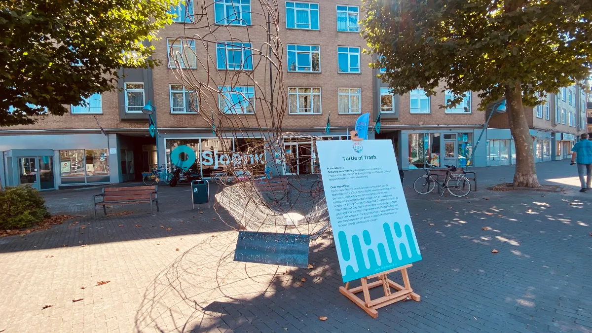 trutle of trash bij sjoenk in geleen