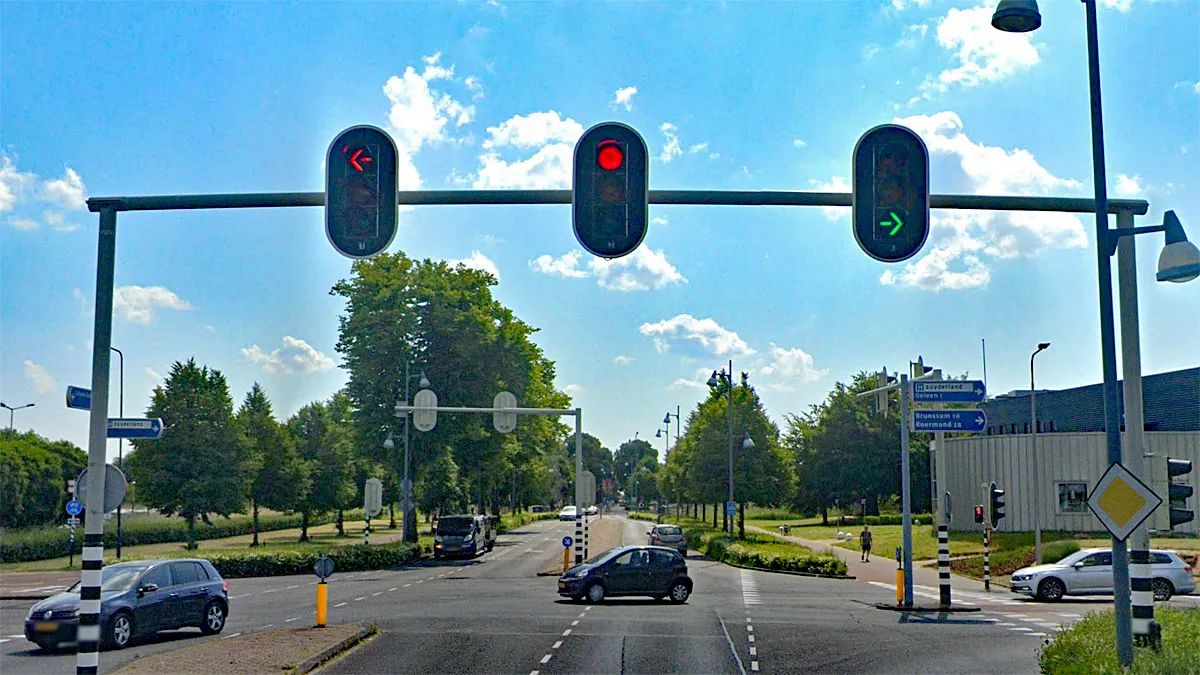 verkeerslichten rijksweg zuid sittard bij randweg