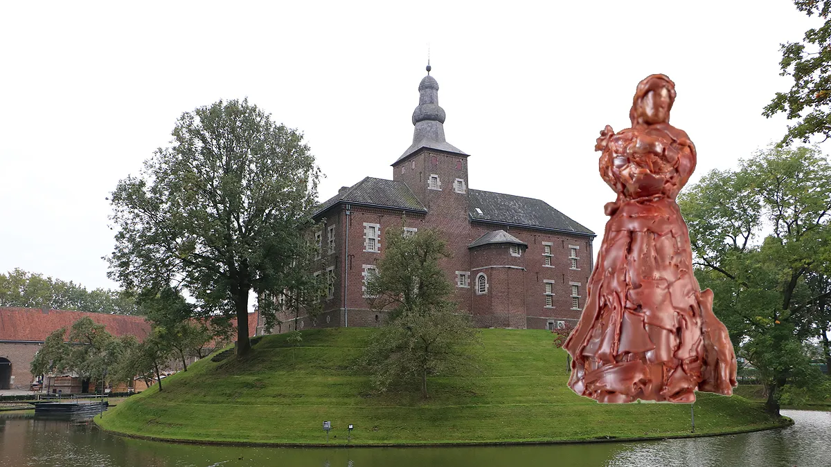 wasmodel beeld entgen luyten kasteel limbricht op de motte