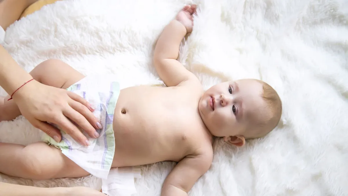 luier verschonen bij baby