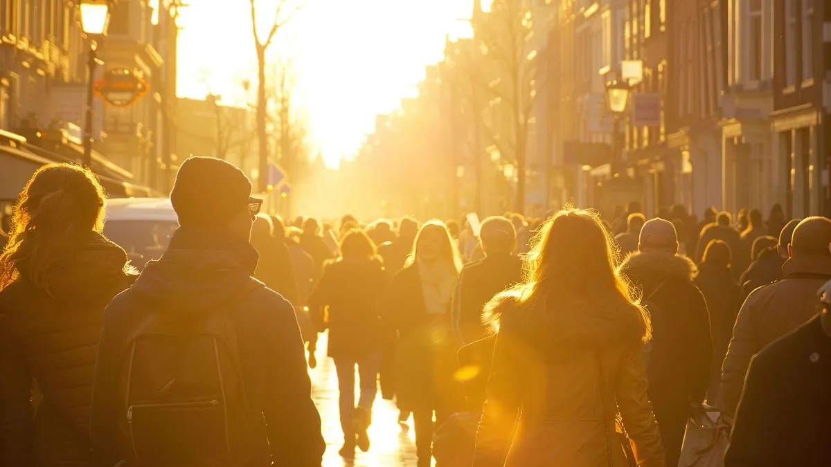mensen op straat