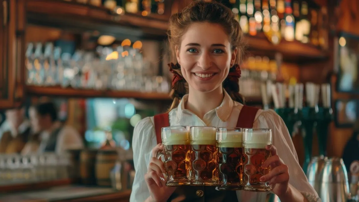 serveeerster brengt bier