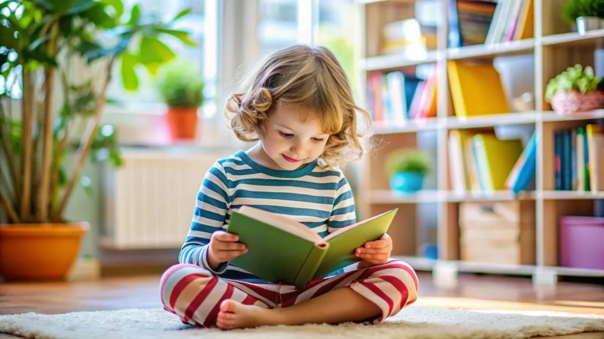 kind leest boek