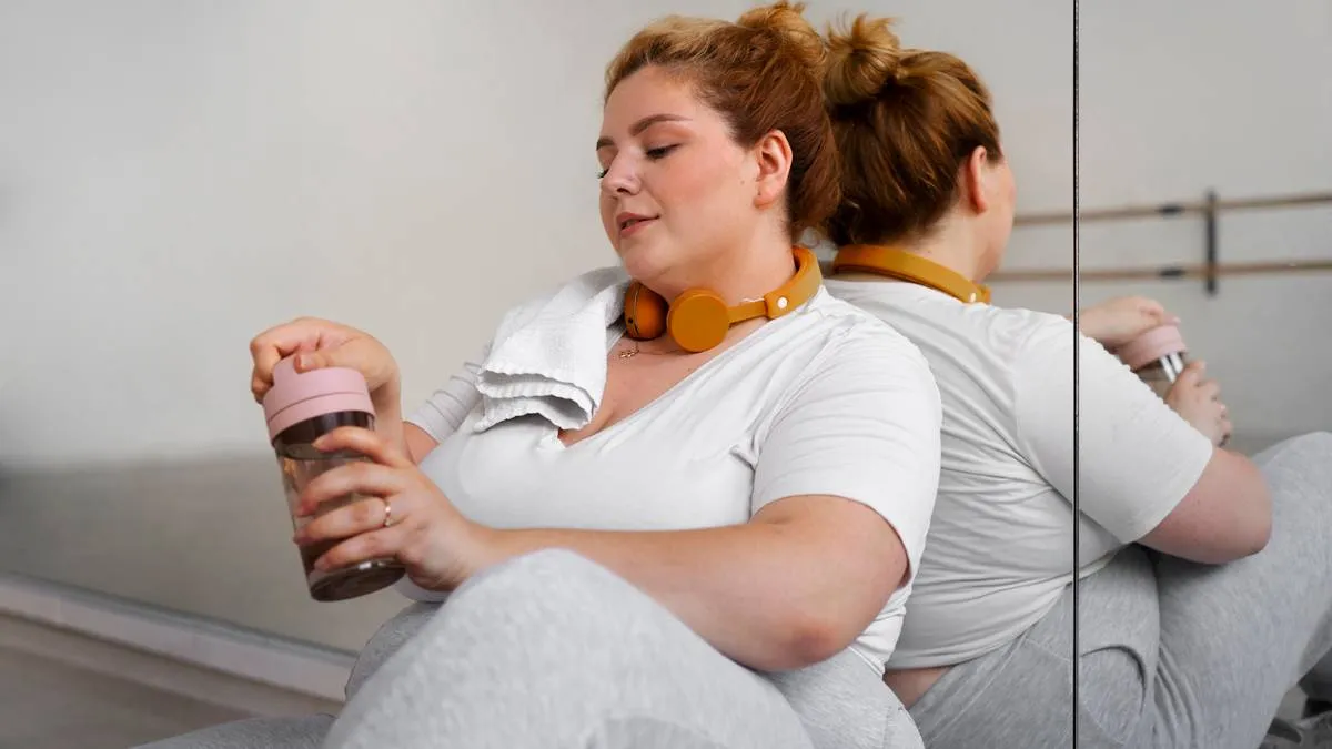 vrouw met overgewicht