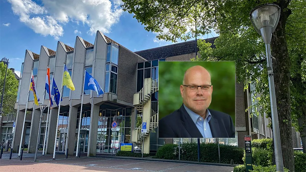 nieuwe gemeentesecretaris leon busschops gemeentehuis in geleen april 2025