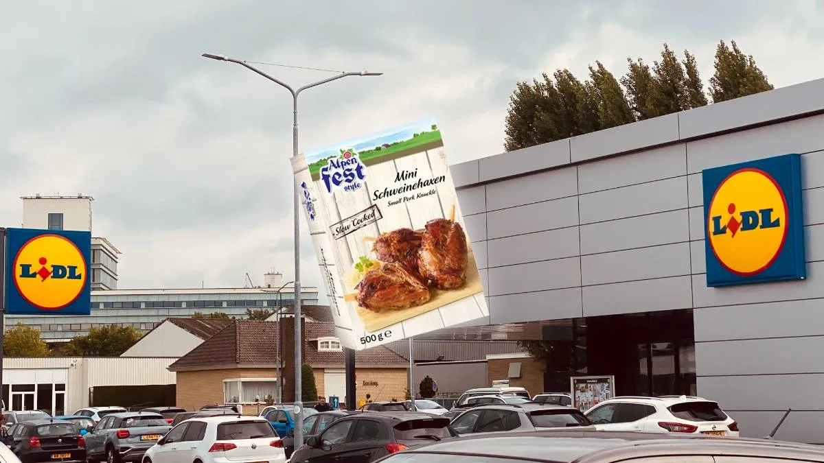 veiligheidswaarschuwing mini schweinehaxen lidl supermarkt sittard