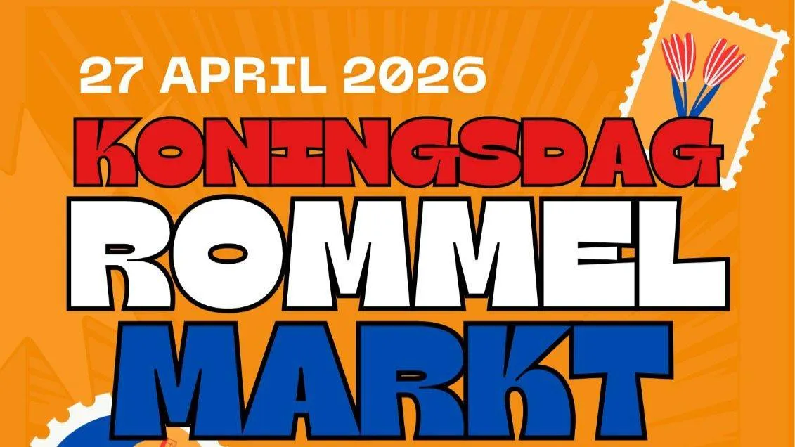 Rommelmarkt Born Koningsdag 2026 poster top