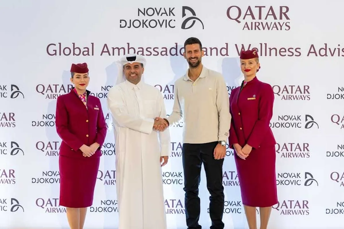 Novak Djokovic bliver officiel brand-ambassadør for Qatar Airways